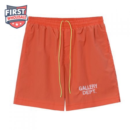GALLERY DEPT Shorts Letter Design For Men And Women Orange
