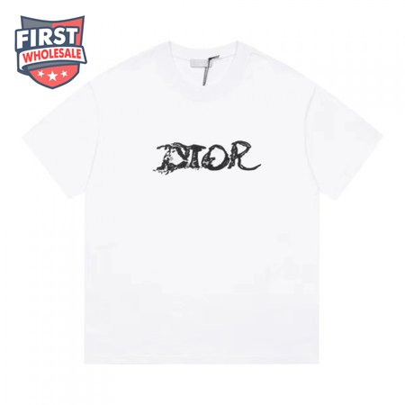 Dior Homme X Peter Doig Oversized Logo T-Shirt White