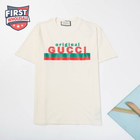 ORIGINAL GUCCI' PRINT OVERSIZE T-SHIRT Beige