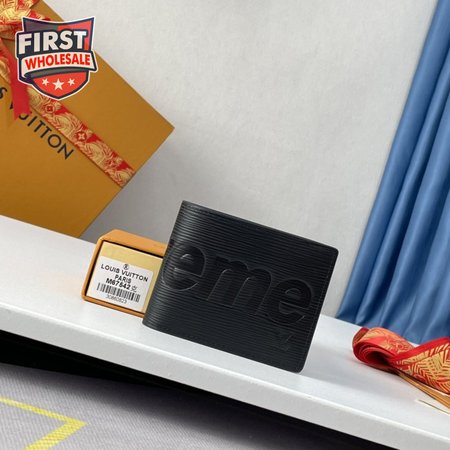 x Supreme Slender Wallet Epi Black