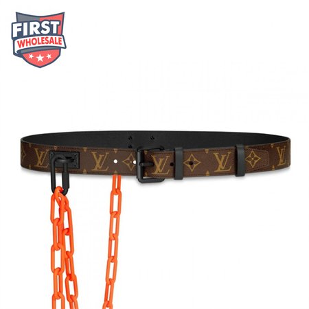 Signature Belt Monogram Chains 35MM Canvas - LBP009