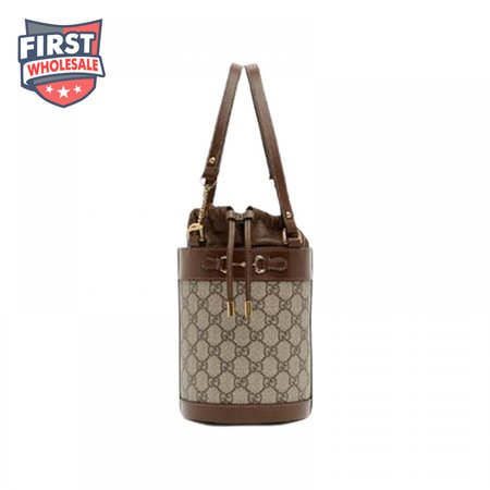 Gucci Beige 1955 Horsebit Small GG Bucket Bag - GMB93