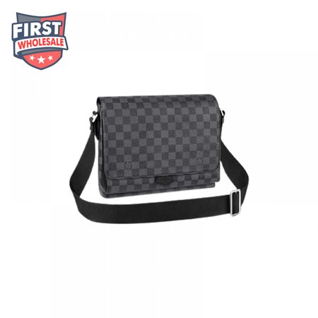flap messenger damier graphite canvas lmb035