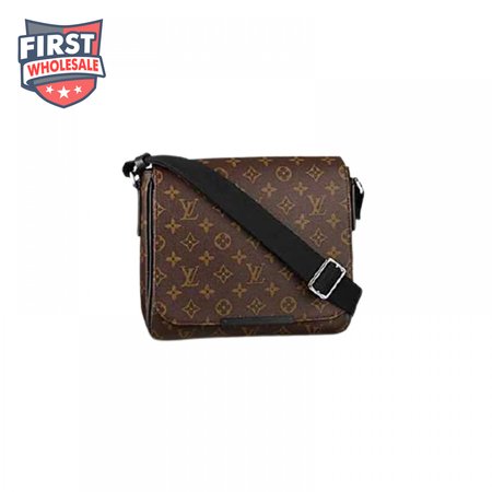 district pm messenger bag monogram macassar canvas lmb022