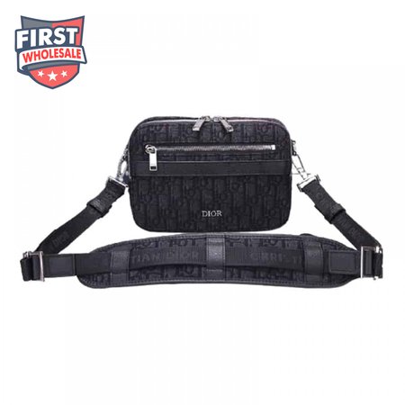 SAFARI MESSENGER BAG BLACK DIOR OBLIQUE JACQUARD