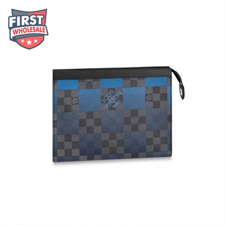 POCHETTE VOYAGE MM DAMIER GRAPHITE CANVAS N60412