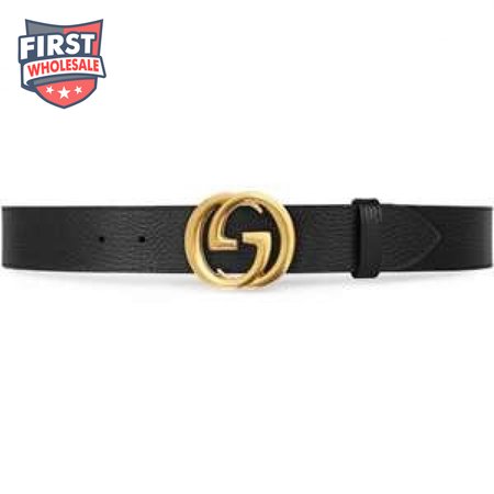 GUCCI MEN'S INTERLOCKING GG REVERSIBLE LEATHER BELT - B47