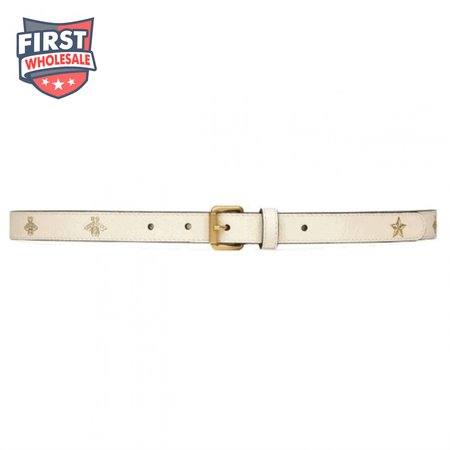 GUCCI BELT WITH BEES AND STARS PRINT - B34