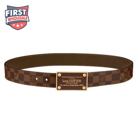 inventeur damier ebene/graphite belt - b159