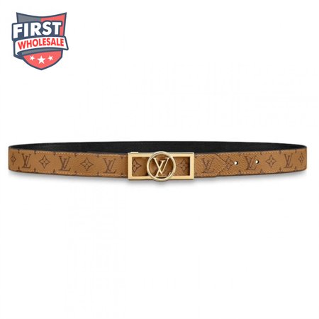 monogram ceinture dauphine tan noir belt - b151