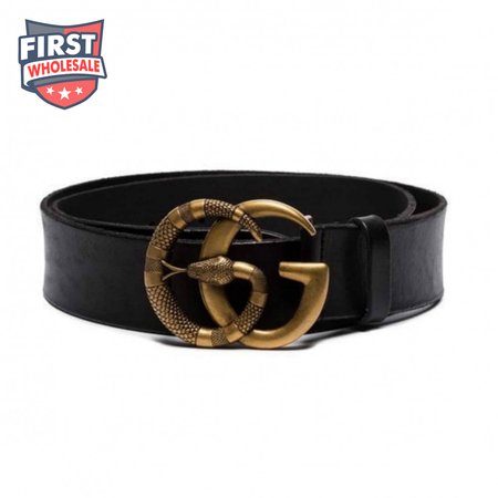GUCCI DOUBLE G SNAKE BUCKLE BELT - B1
