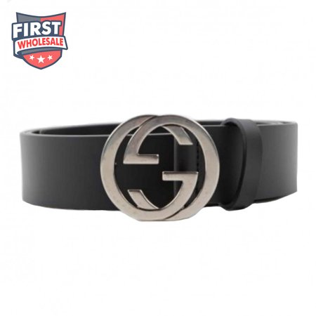 GUCCI INTERLOCKING-G LEATHER BELT - B12