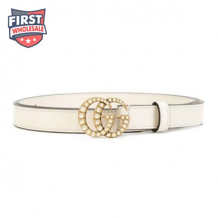 GUCCI PEARL STUDDED GG BELT - B14