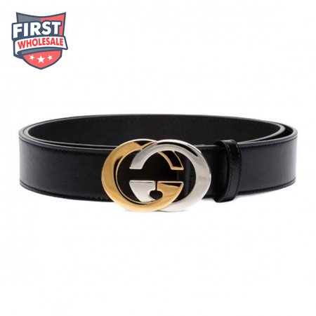 GUCCI GG LEATHER LOGO BELT - B6