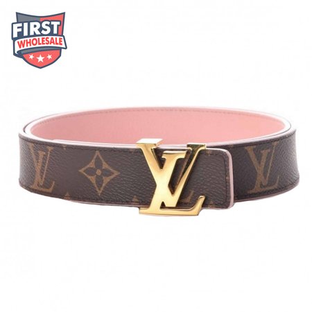 belt initiales reversible monogram rose poudre - b33