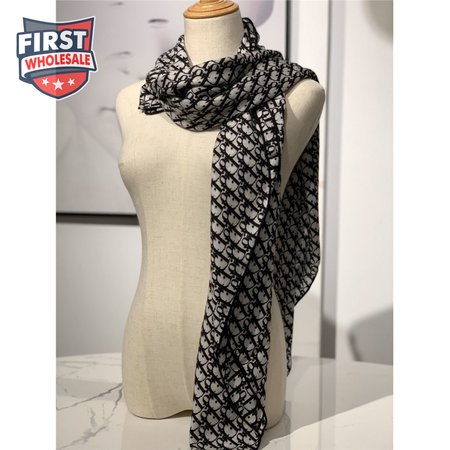 Dior cashmere shawl black