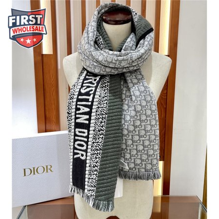 dior oblique print scarfs