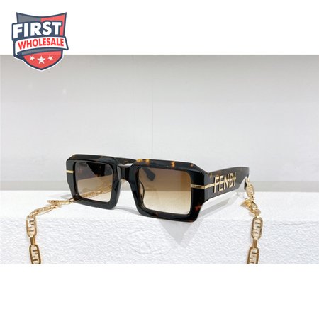 fendi classic luxury rectangular sunglasses