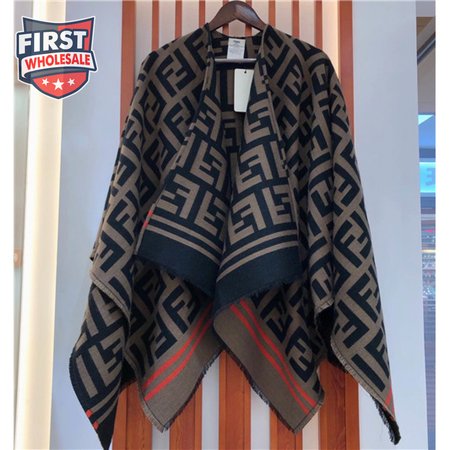 fendi ff poncho in multicolour
