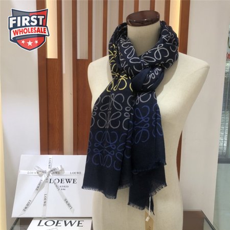 loewe anagram scarf in wool and cashmere