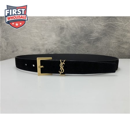 ysl leather belt