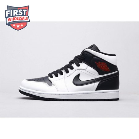 Air Jordan 1 Mid Reverse Black Toe Men's