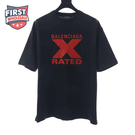 BALENCIAGA CHEST RED X PRINTEED T SHIRT