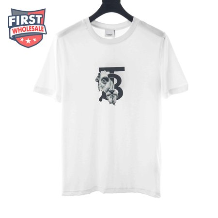 BALENCIAGA ANGEL PRINT CREW NECK T SHIRT