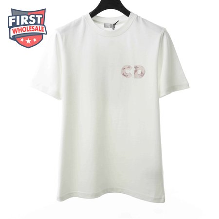 DIOR COUPLE BASKETBALL TIGHT-KNIT T-SHIRT