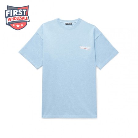 BALENCIAGA OVERSIZED LOGO-PRINT SLUB COTTON-JERSEY T-SHIRT - BB36