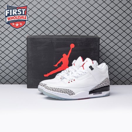 Jordan 3 Retro Free Throw Line White Cement 923096-101 Men's