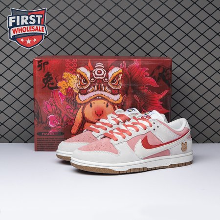 Nike SB Dunk Low SE 85 Double Swoosh Sail Red Pink DO9457-110 Women's