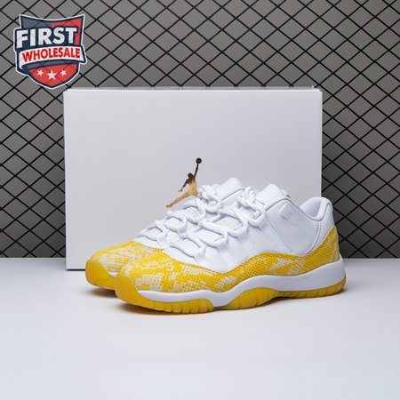 Jordan 11 Retro Low Tour Yellow Snakeskin AH7860-107 Women's