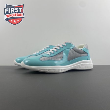 Prada America's Cup Blue Silver Sneakers