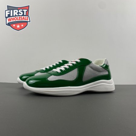Prada America's Cup Green Sneakers