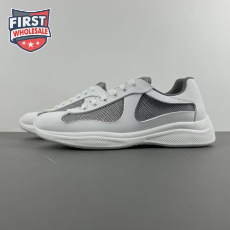 Prada America's Cup White Dark Gray Sneakers