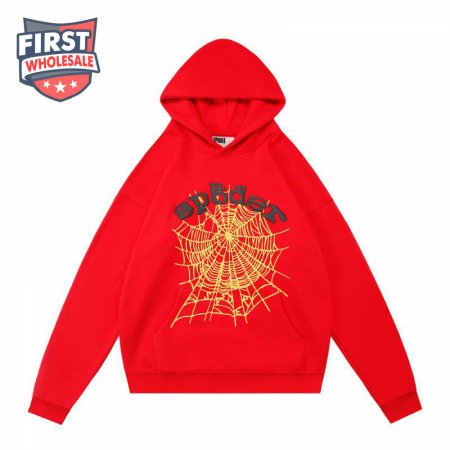 Sp5der Hoodies Red