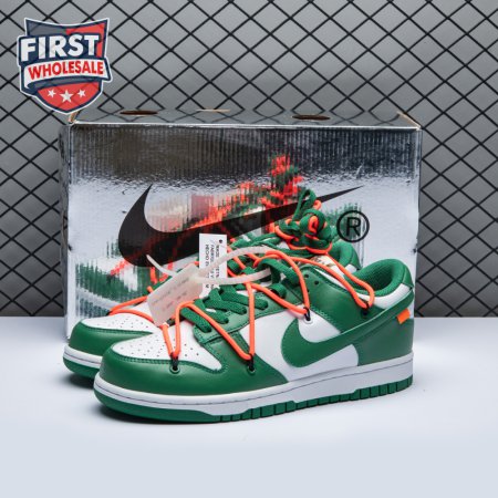 Off-White x Dunk Low 'Pine Green' Unisex