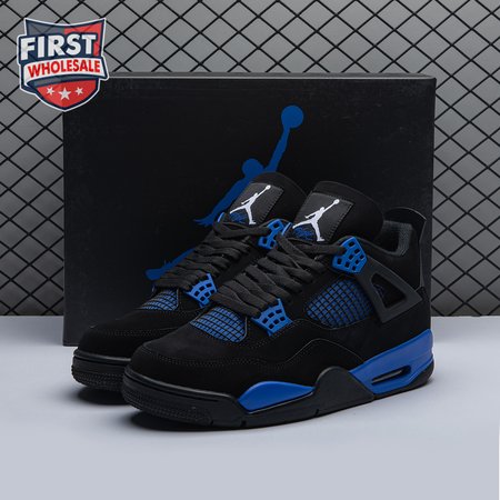 Jordan 4 Retro Black Blue Men's
