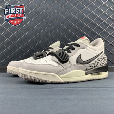 Jordan Legacy 312 Low Tech Grey Fire Red Black CD7069-101 Unisex