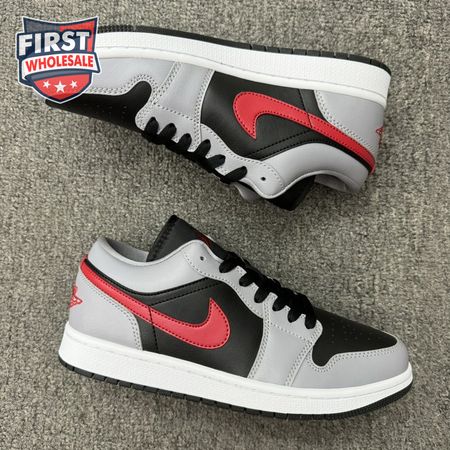 Jordan 1 Low Cement Grey Fire Red FZ4183-002 Unisex