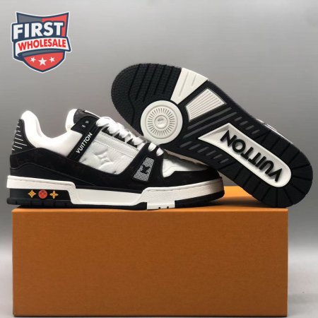 Black White Trainer Sneakers