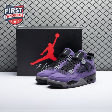 Air jordan 4 x Travis Scott Purple Unisex