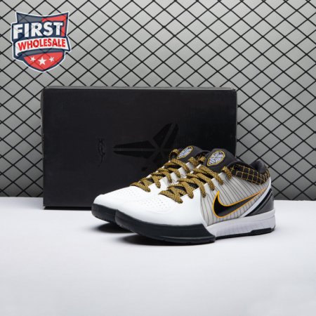 Nike Kobe 4 Protro White Black Del Sol AV6339-101 Men's