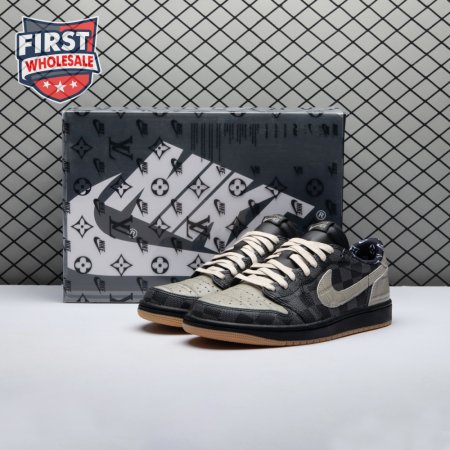 Jordan 1 Low x VL Grey and Black DZ2505-001 Men's