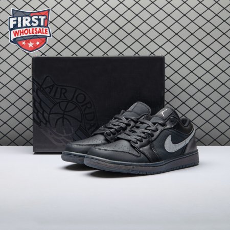 Jordan 1 Low Black White Dark Smoke Grey Unisex