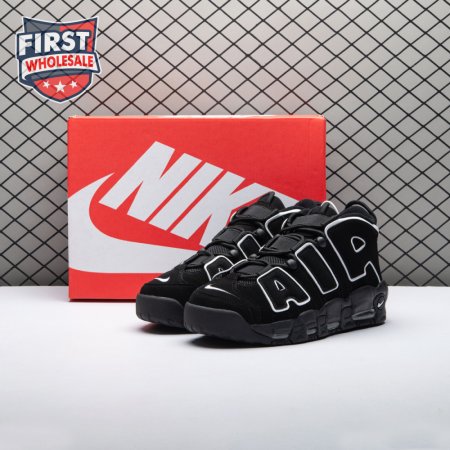 Nike Air More Uptempo Black White 414962-002 Unisex