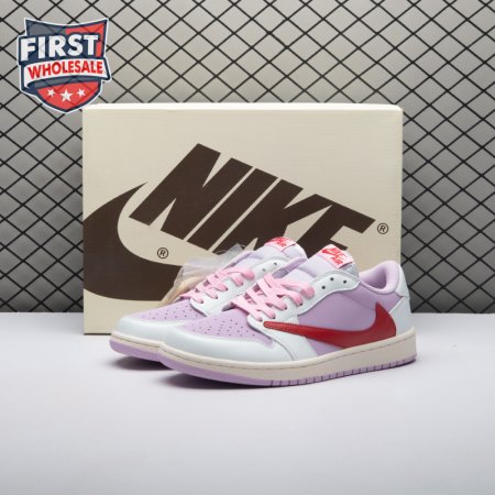 Travis Scott x Air Jordan 1 Low White Pink DM7866-106 Unisex