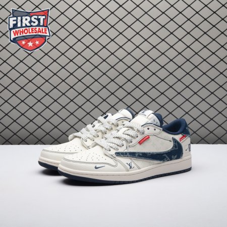 Travis Scott x VL x Jordan 1 Low CX5050-Y16 Unisex