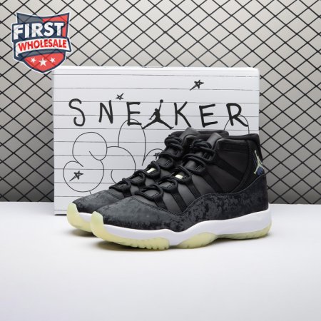Jordan 11 Retro Black Barely Volt IB1378-001 Unisex
